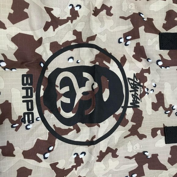 Stussy x Bape Camo Tote Bag Magazine Appendix Gift Bag - Picture 4 of 7